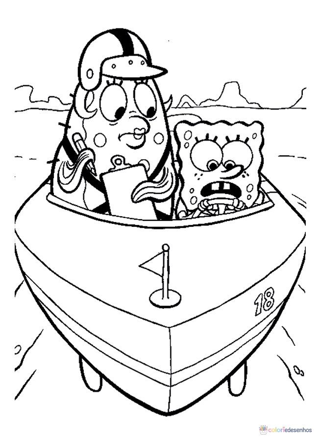 Bob Esponja para colorir