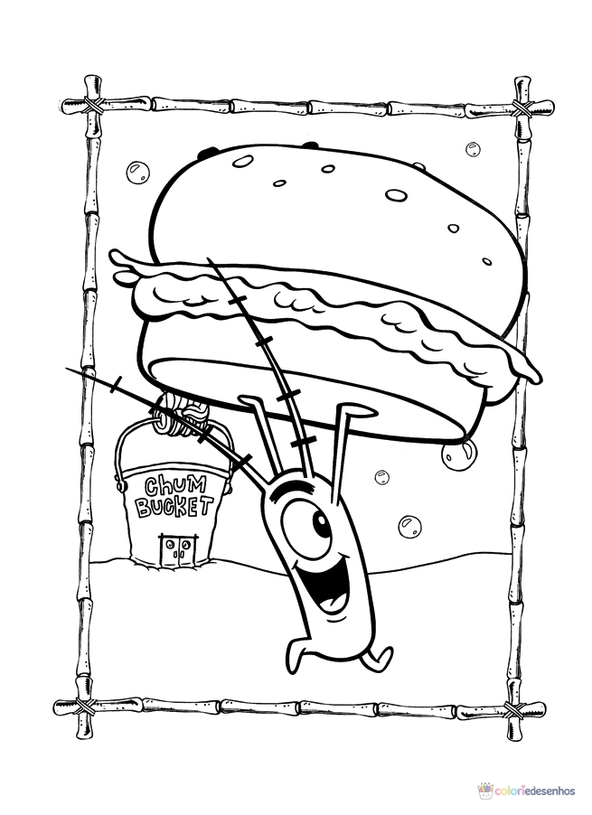 Bob Esponja para colorir