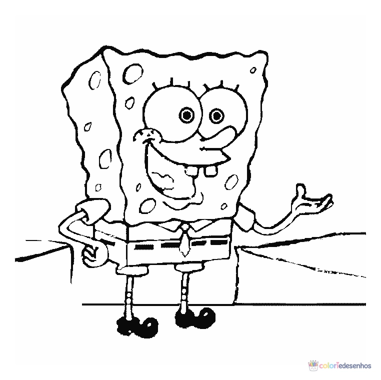 Desenhos de Bob Esponja para colorir