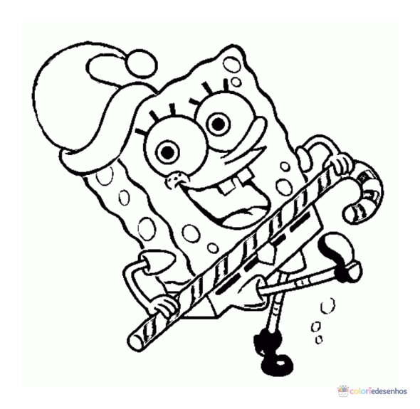 Bob Esponja para colorir