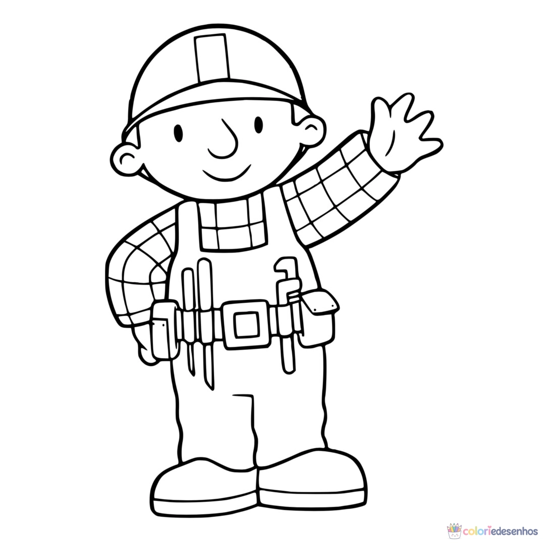 Bob, o Construtor para colorir
