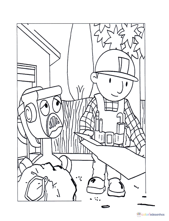 Bob o Construtor para colorir
