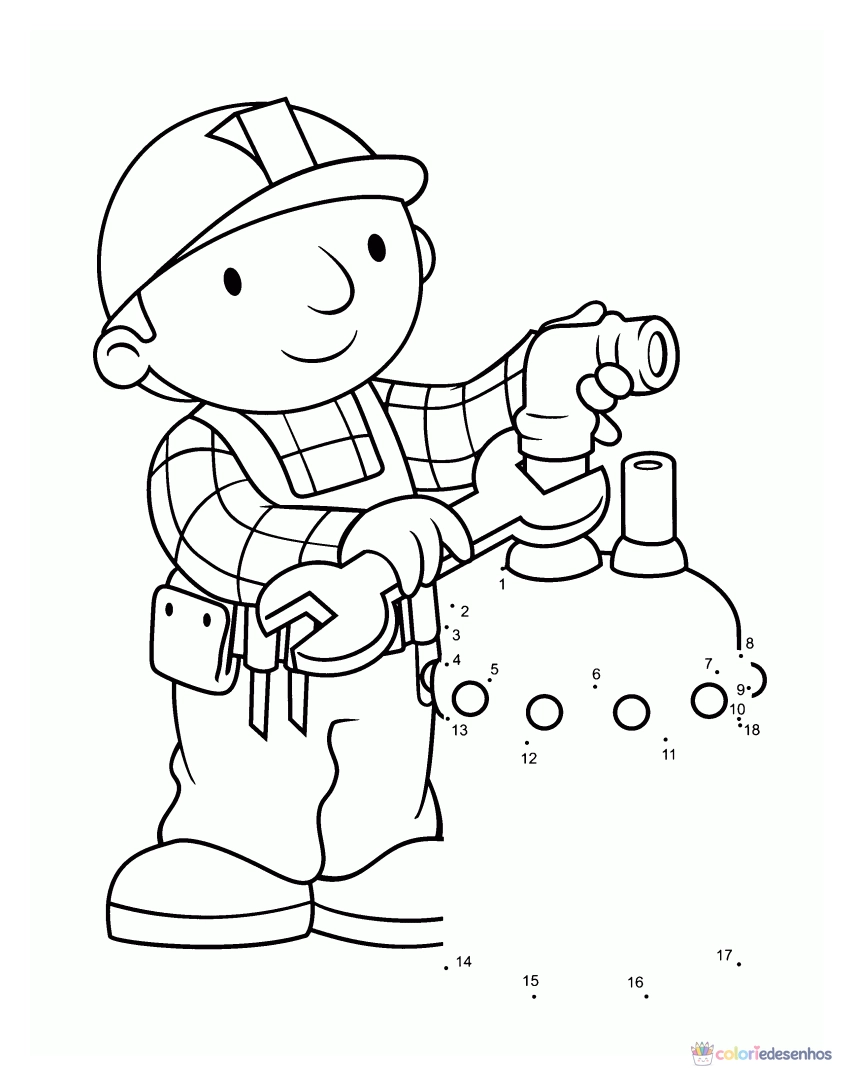 Bob o Construtor para colorir