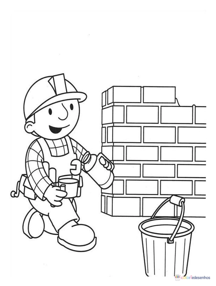 Bob o Construtor para colorir