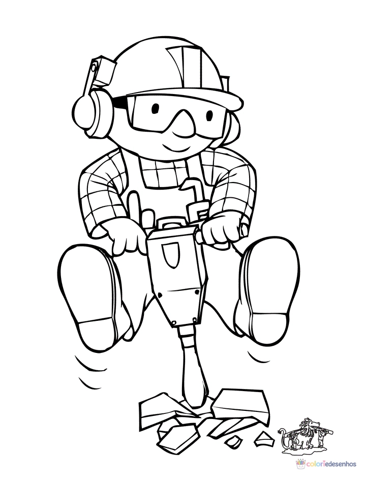 Bob o Construtor para colorir