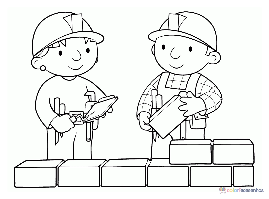 Bob o Construtor para colorir