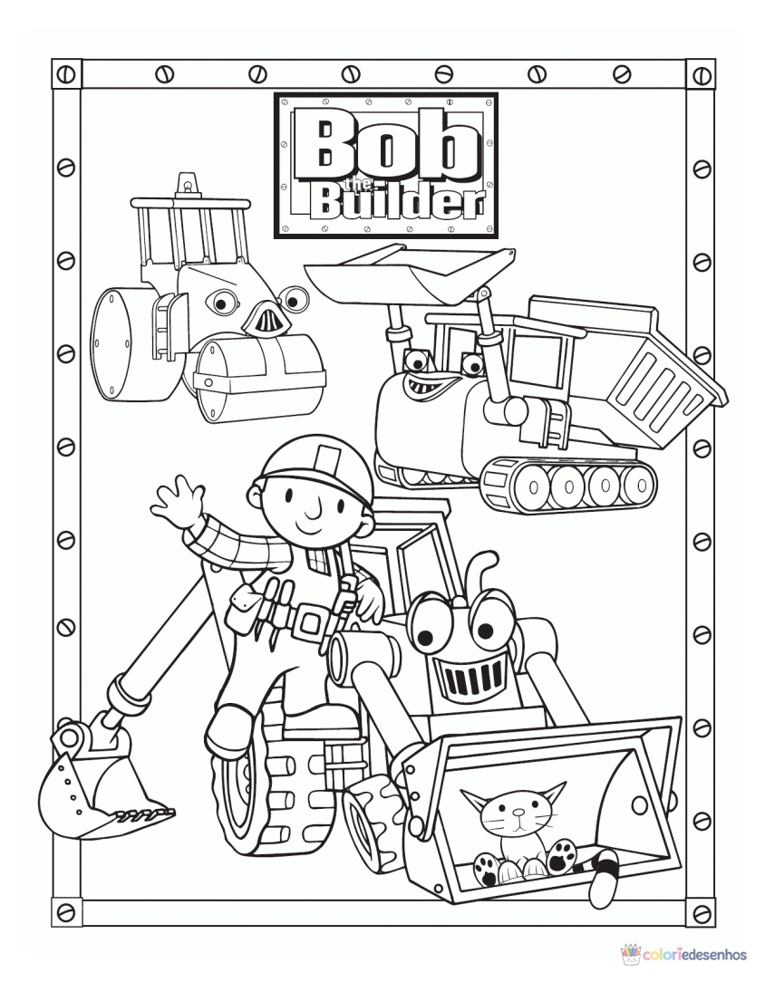 Bob o Construtor para colorir