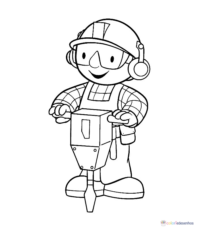 Bob o Construtor para colorir