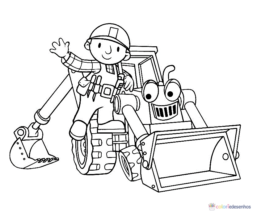 Bob o Construtor para colorir