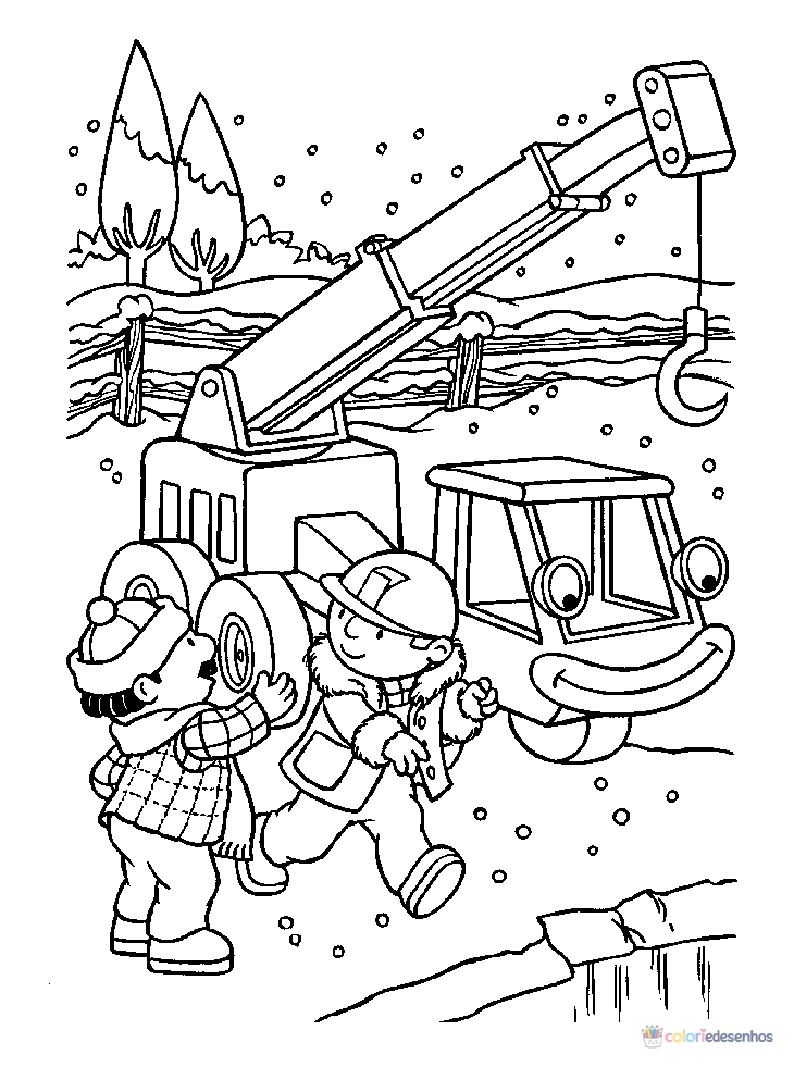 Bob o Construtor para colorir