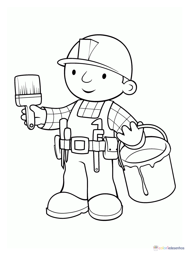 Bob o Construtor para colorir