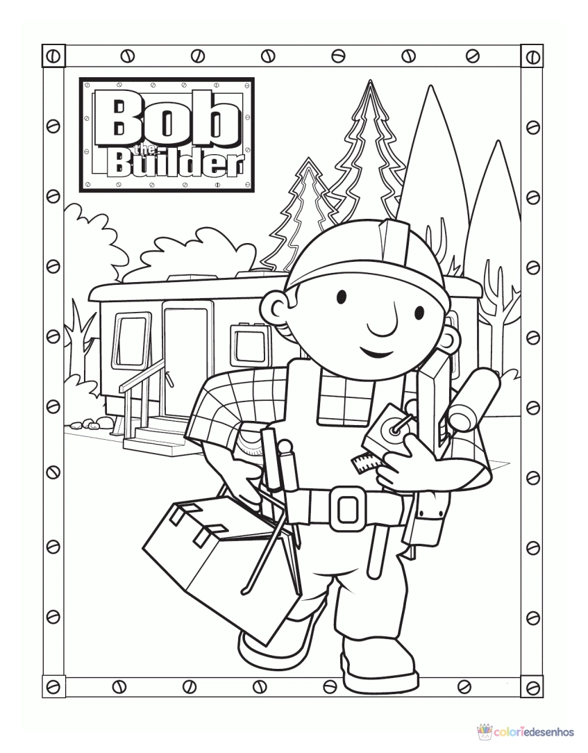 Bob o Construtor para colorir