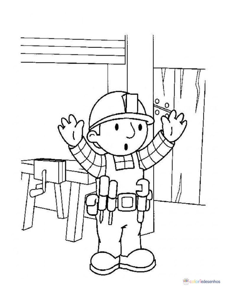 Bob o Construtor para colorir