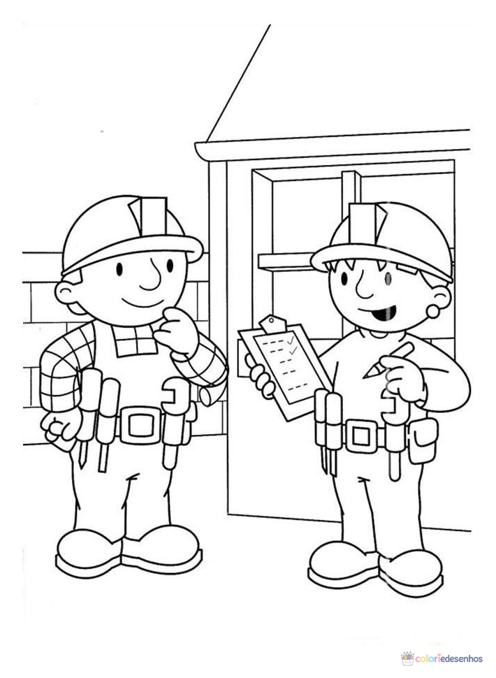 Bob o Construtor para colorir