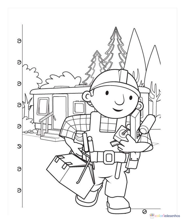 Bob o Construtor para colorir