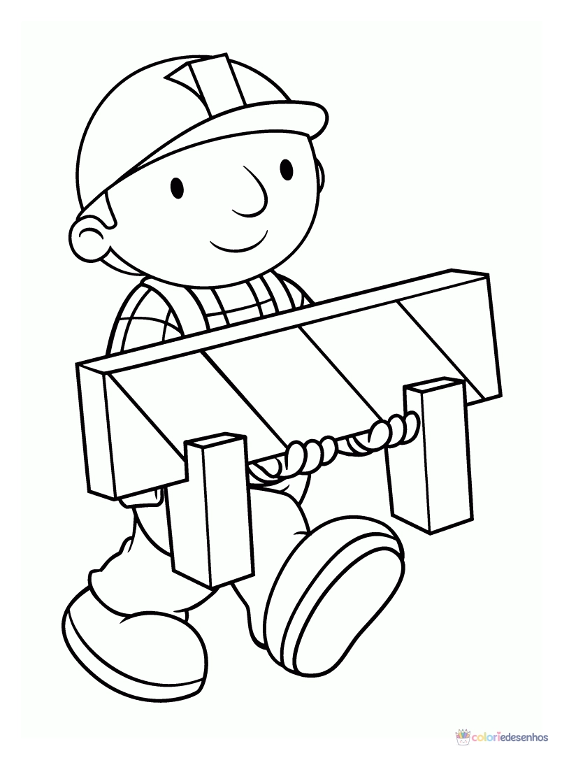 Bob o Construtor para colorir