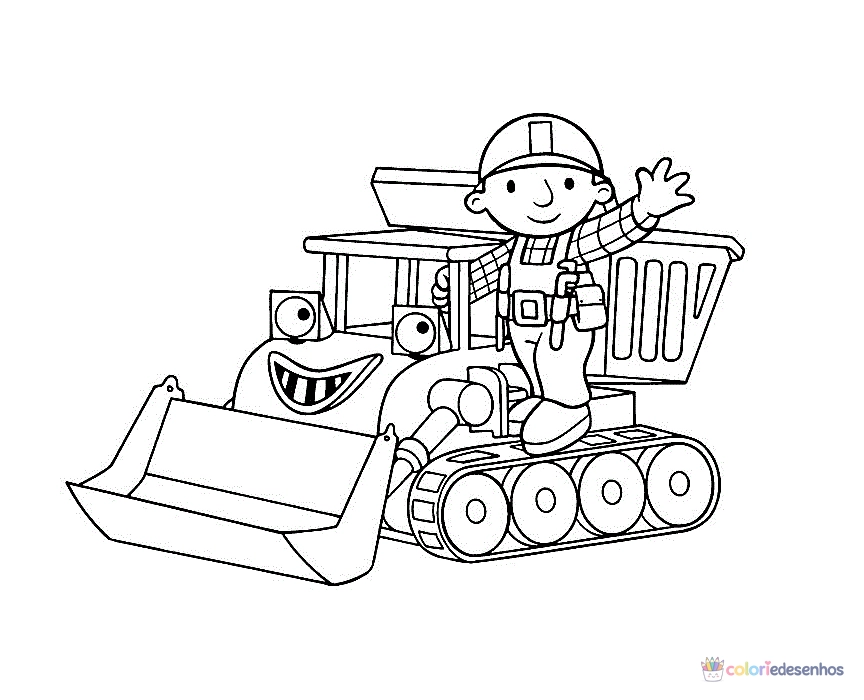 Bob o Construtor para colorir