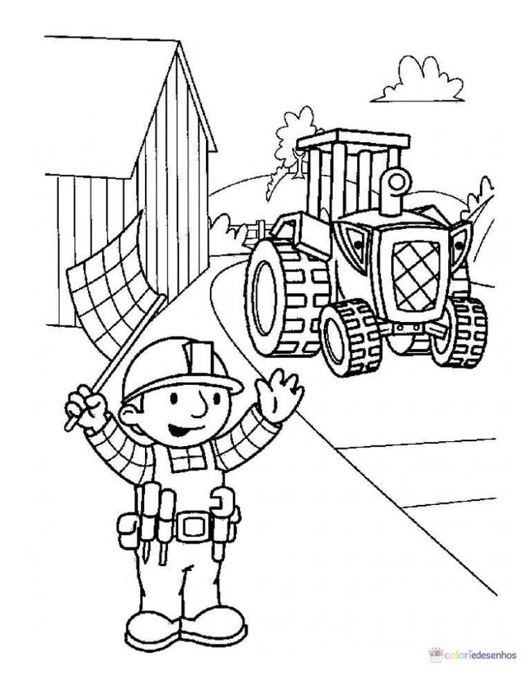 Bob o Construtor para colorir