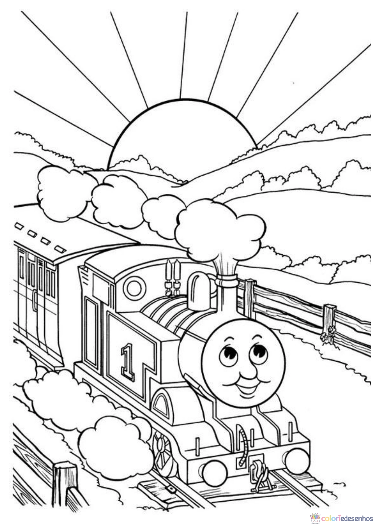 Desenhos de Bob, o Trem para colorir