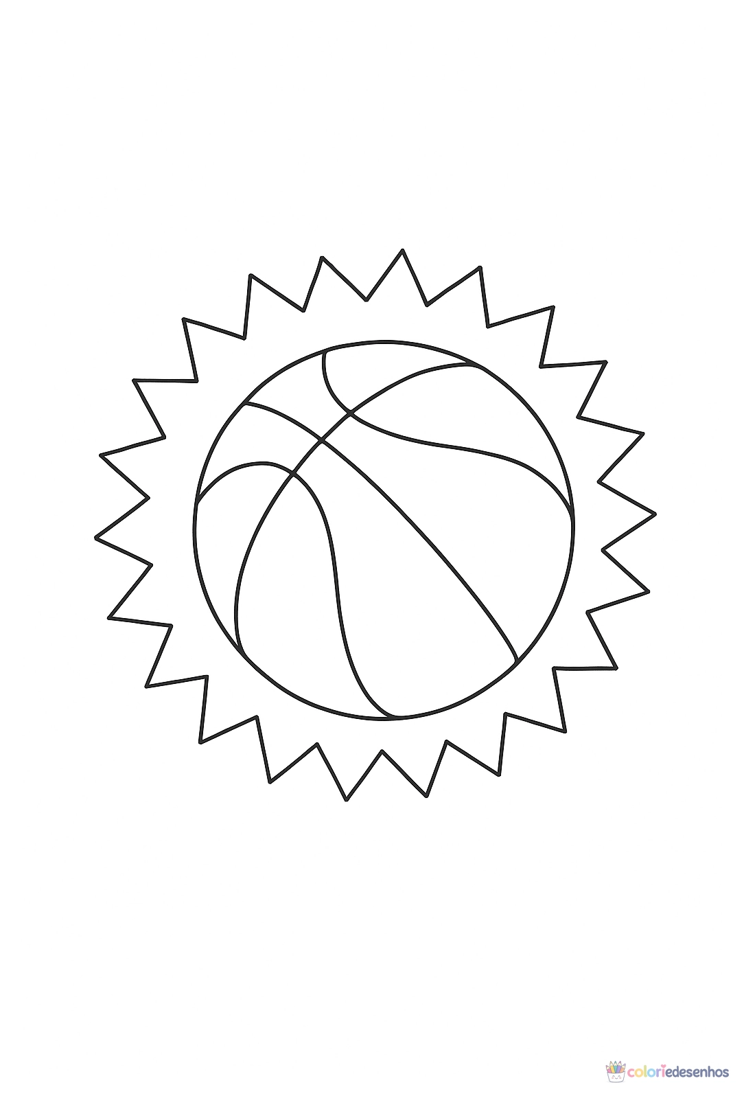 Bola para colorir