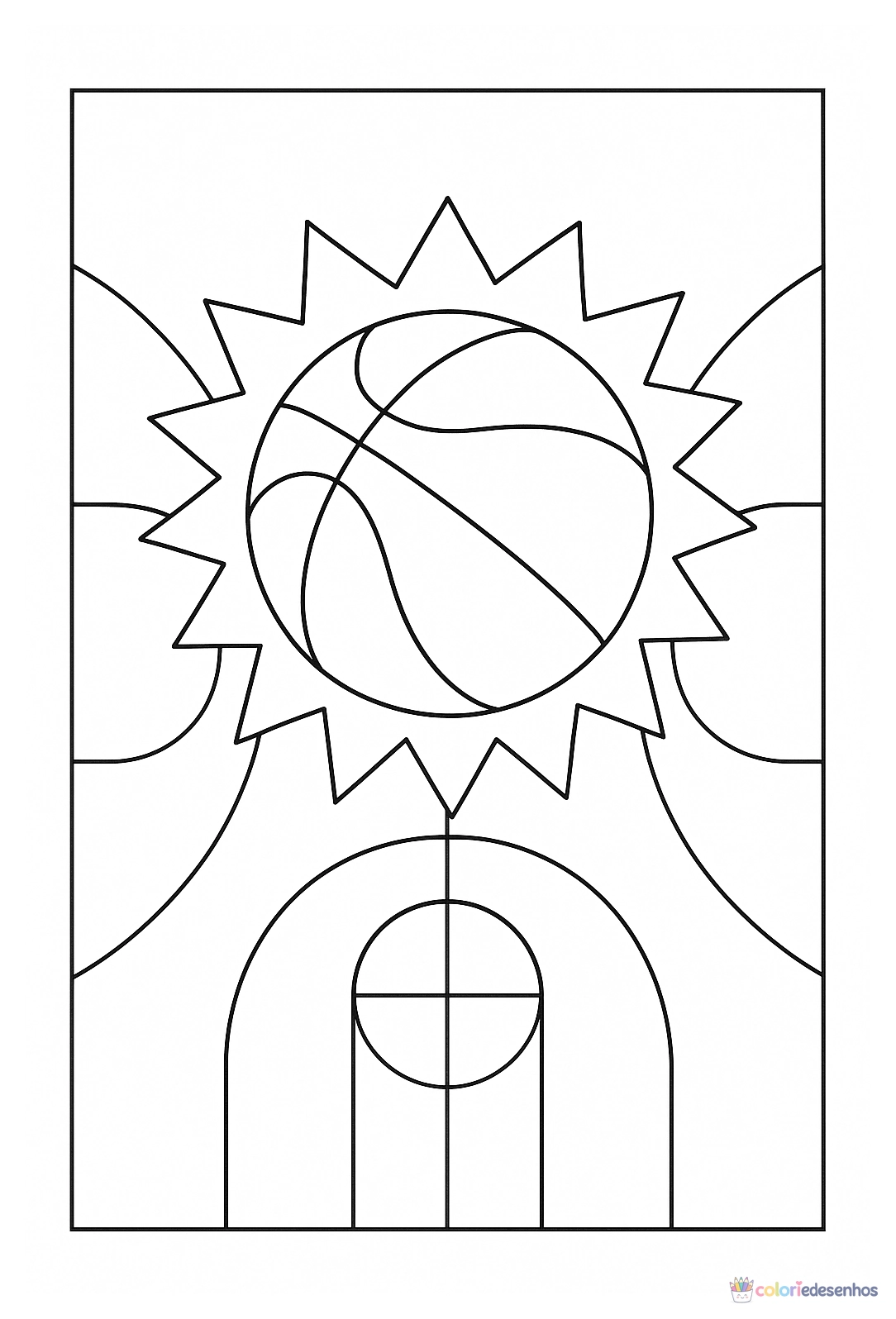 Bola para colorir