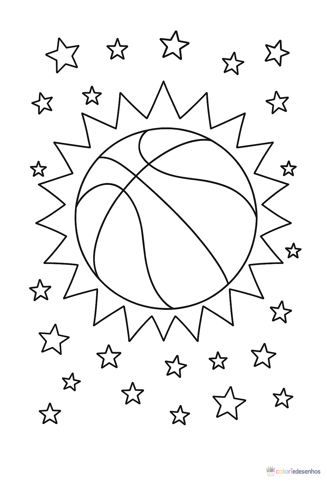 Bola para colorir