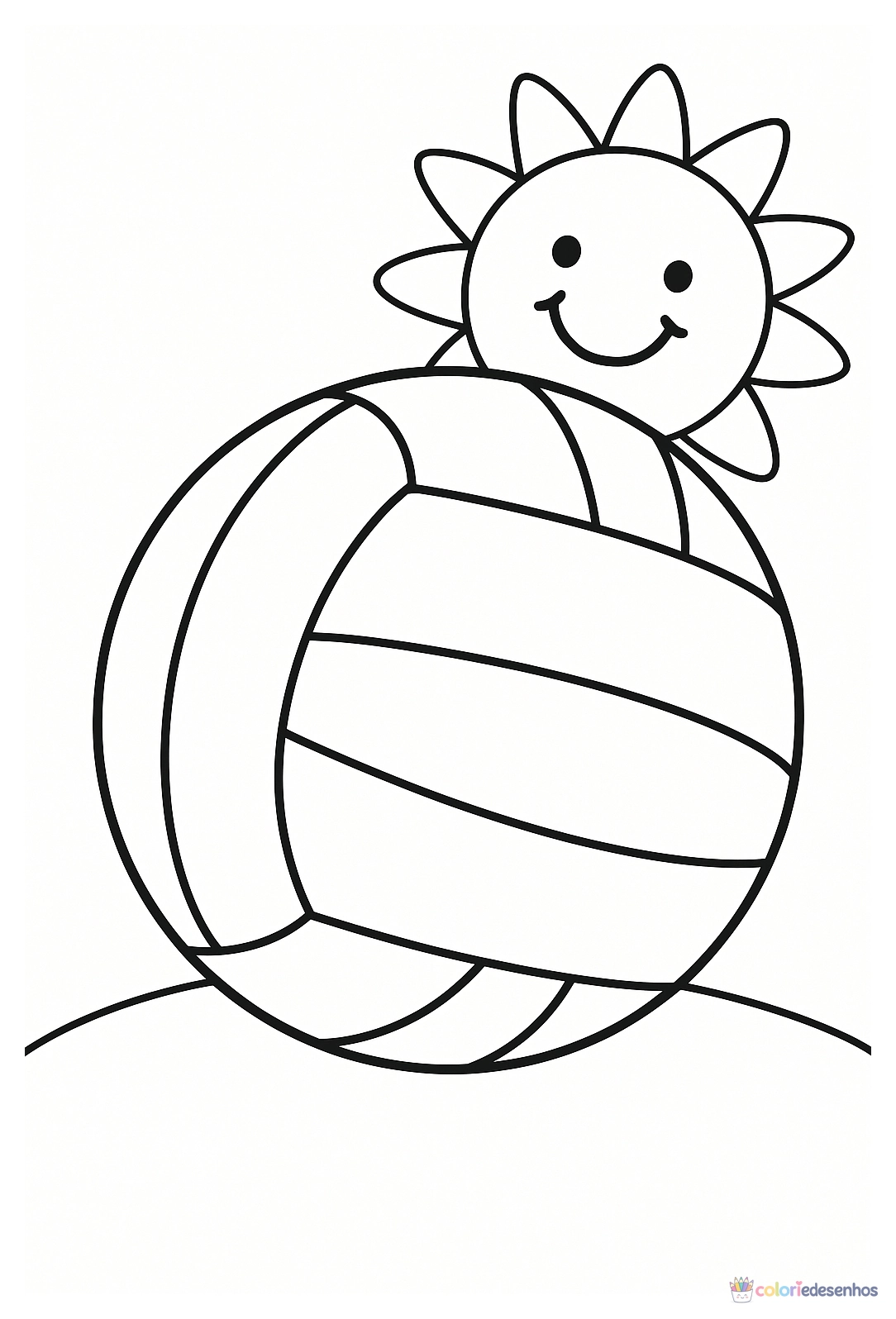 Bola para colorir