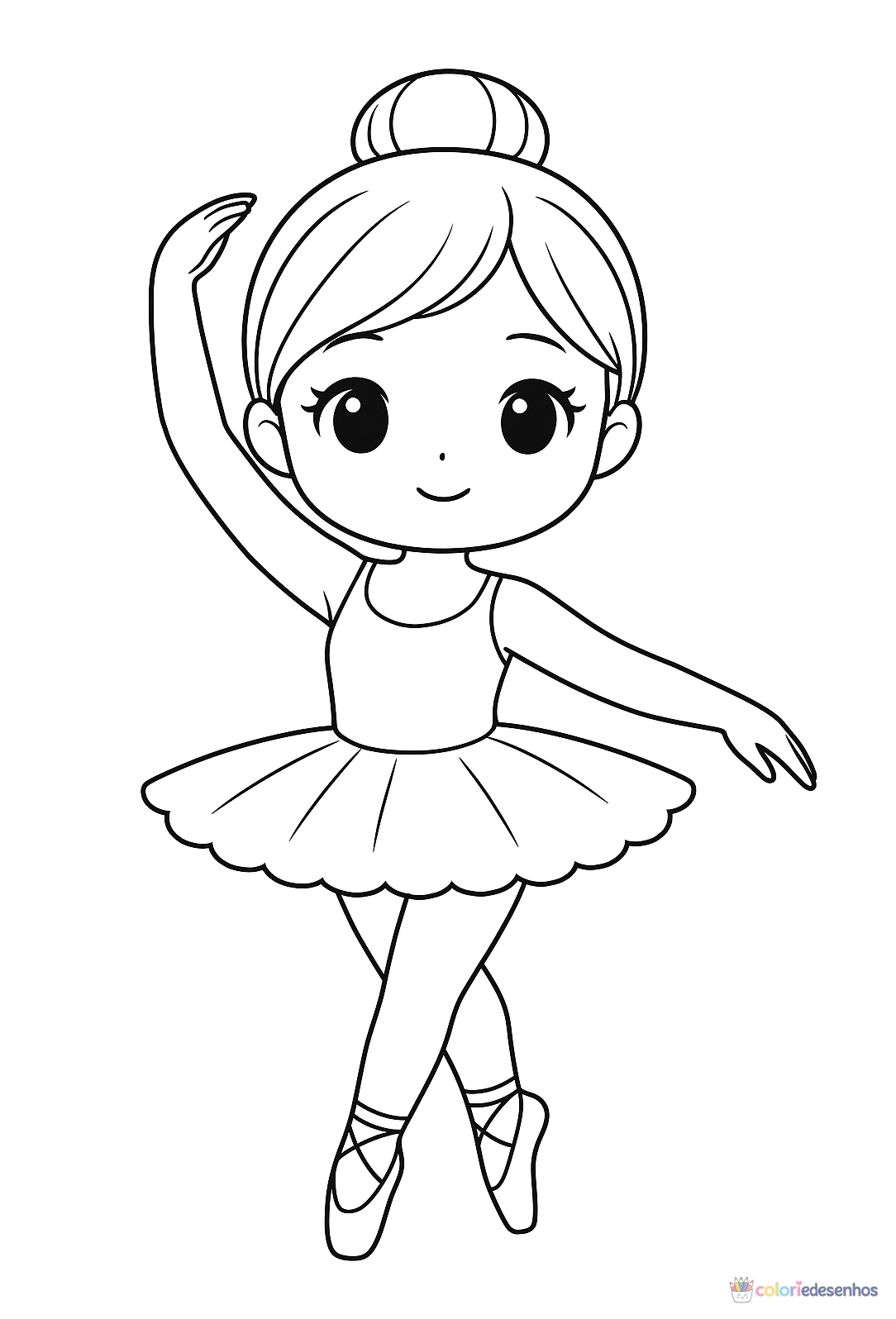Boneca para colorir