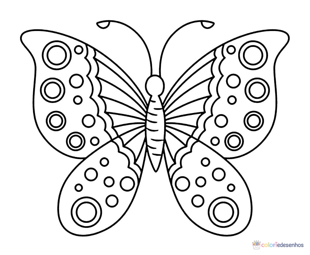 Borboletas para colorir