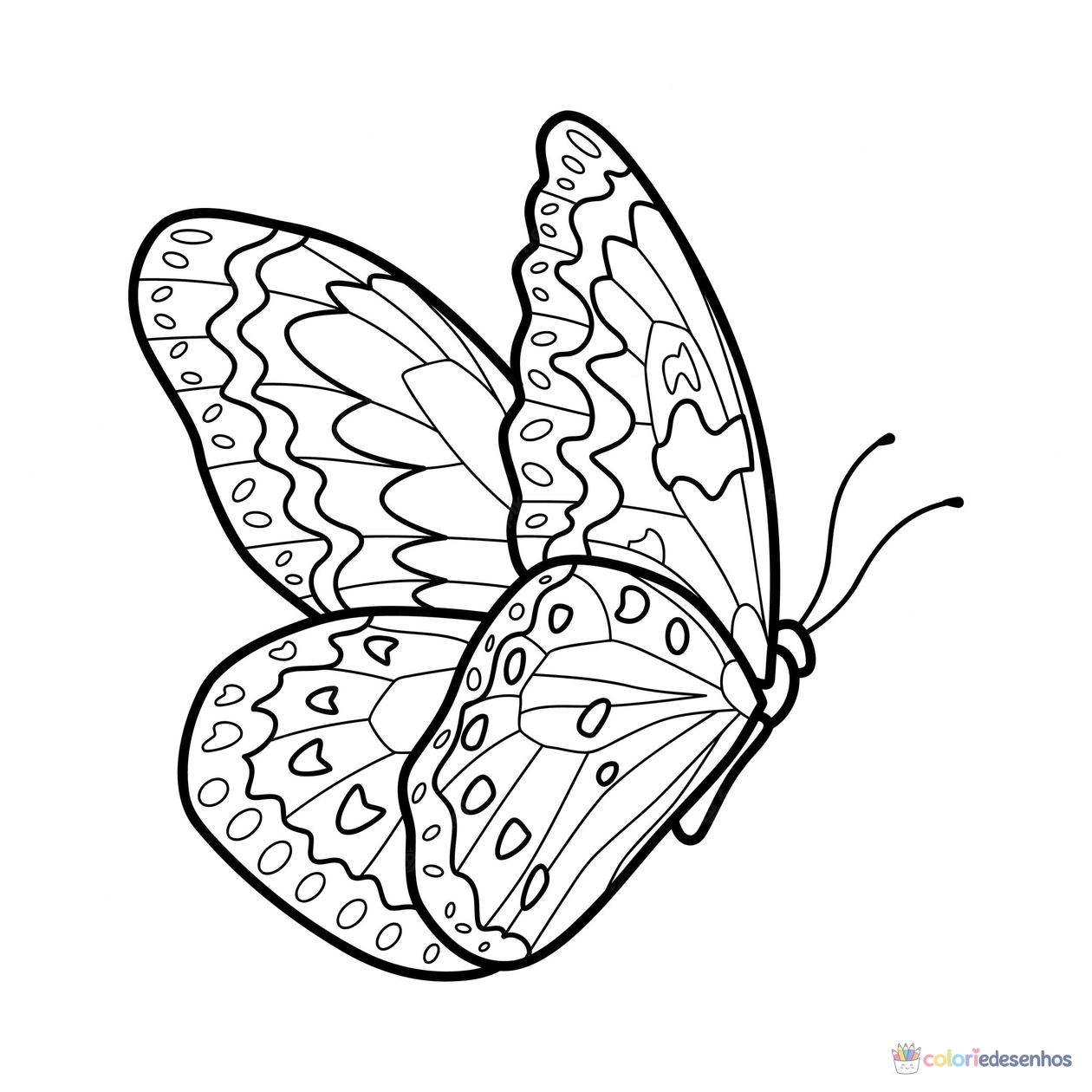 Borboleta para colorir