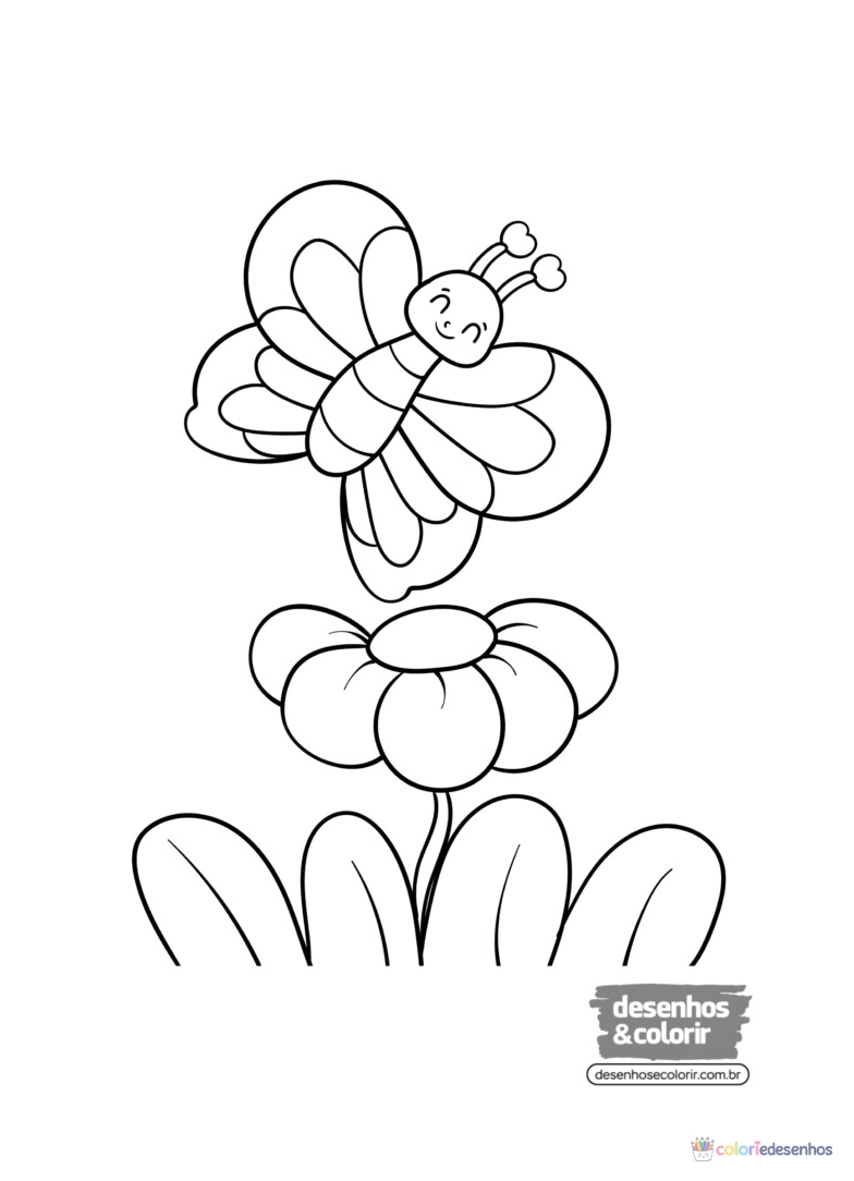 Borboletas para colorir