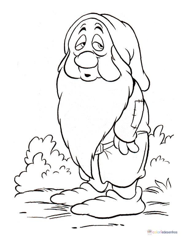 Desenhos de Branca de Neve para colorir