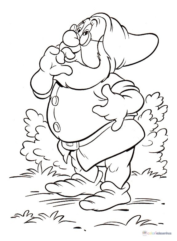 Branca de Neve para colorir