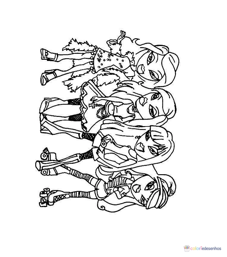 Bratz para colorir