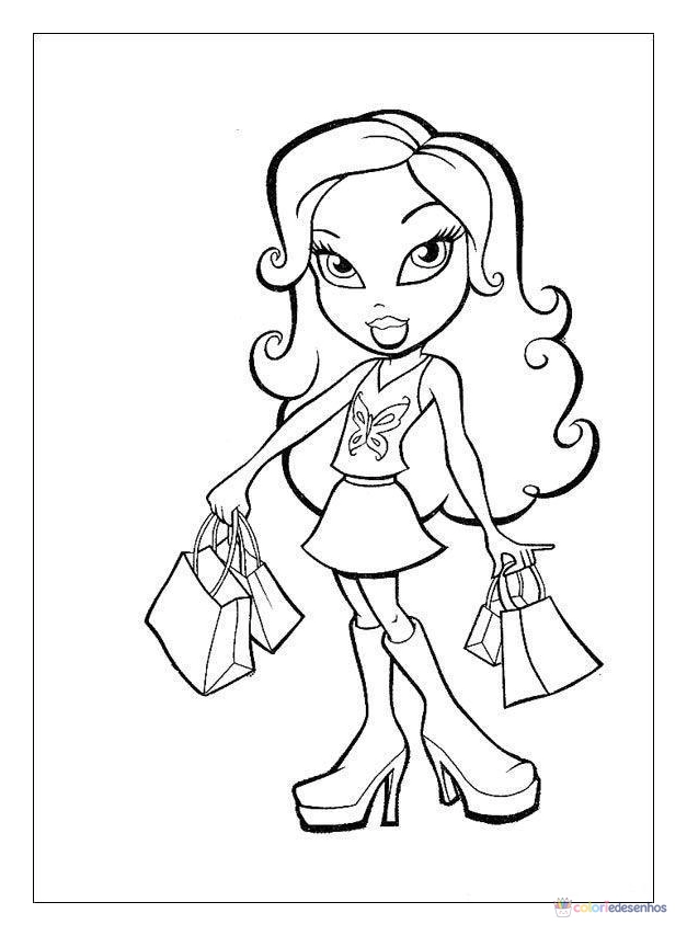 Bratz para colorir