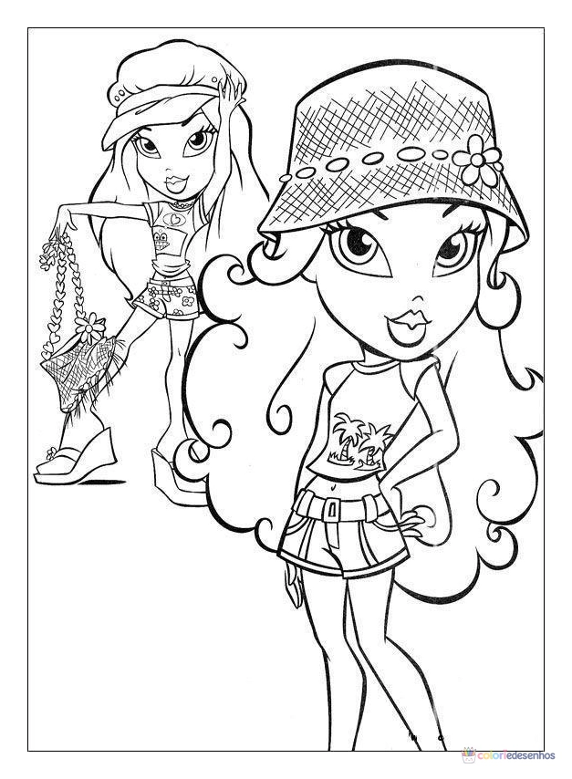 Bratz para colorir