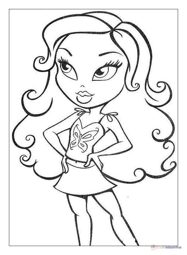 Bratz para colorir