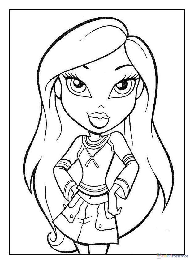Bratz para colorir