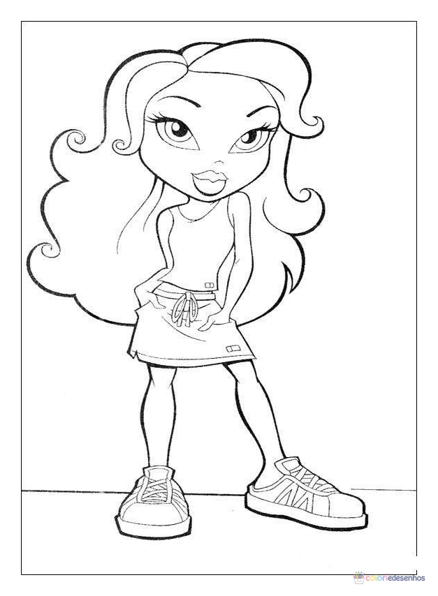 Bratz para colorir