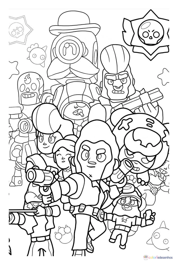 Desenhos de Brawl Stars para colorir