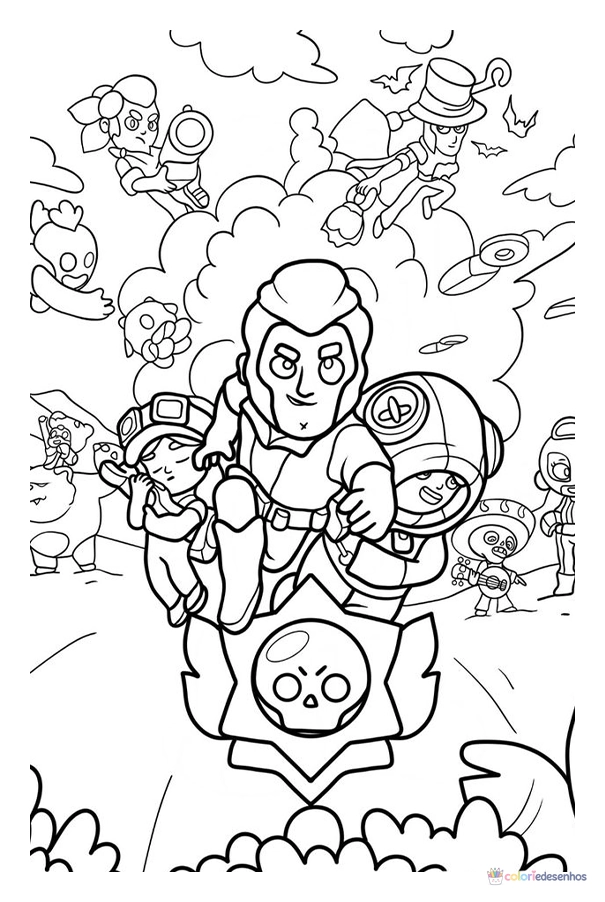 Brawl Stars para colorir