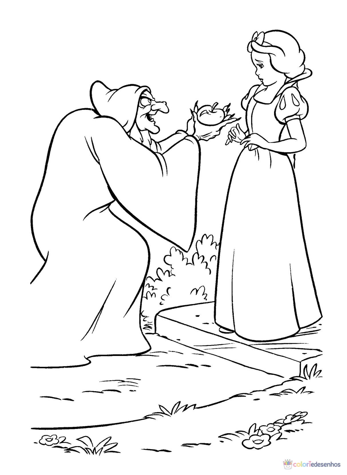 Desenhos de Bruxa para colorir