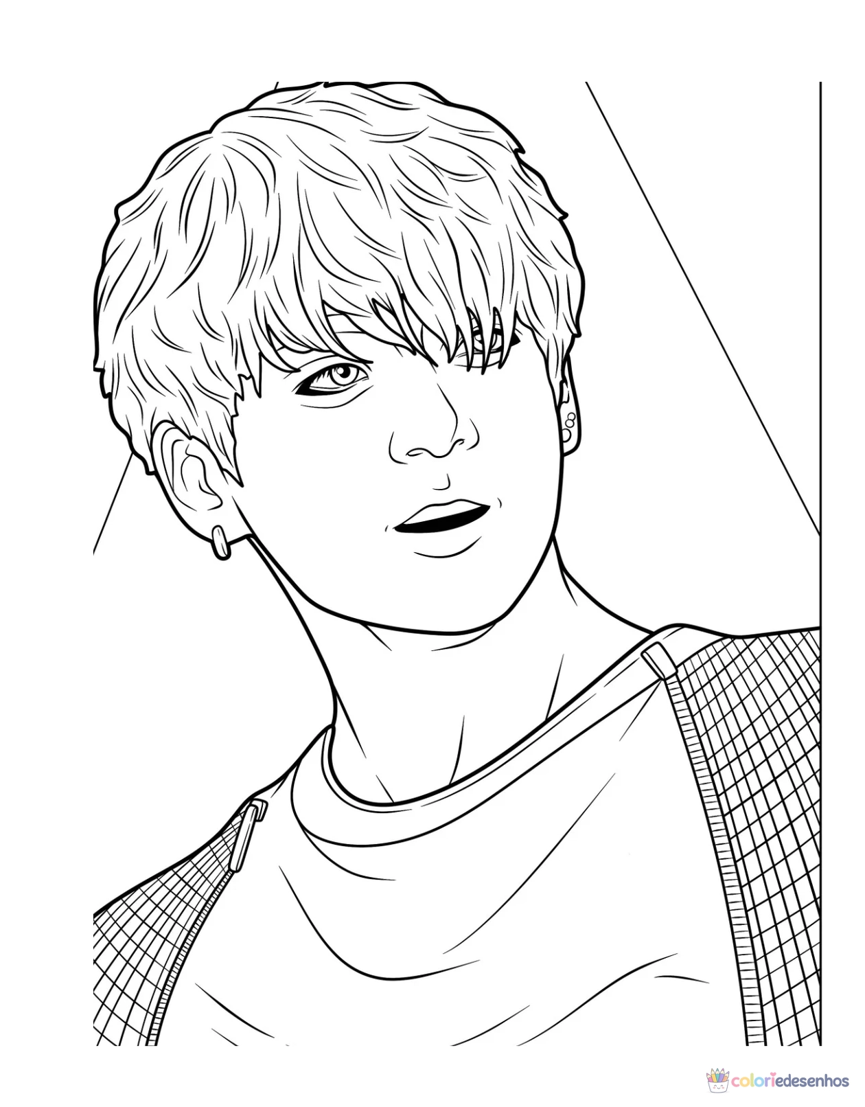BTS para colorir