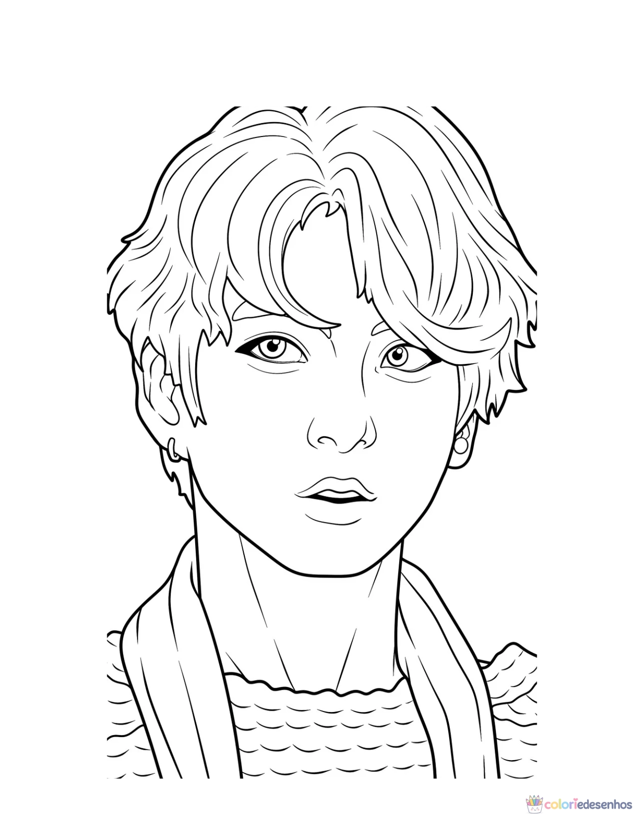 BTS para colorir