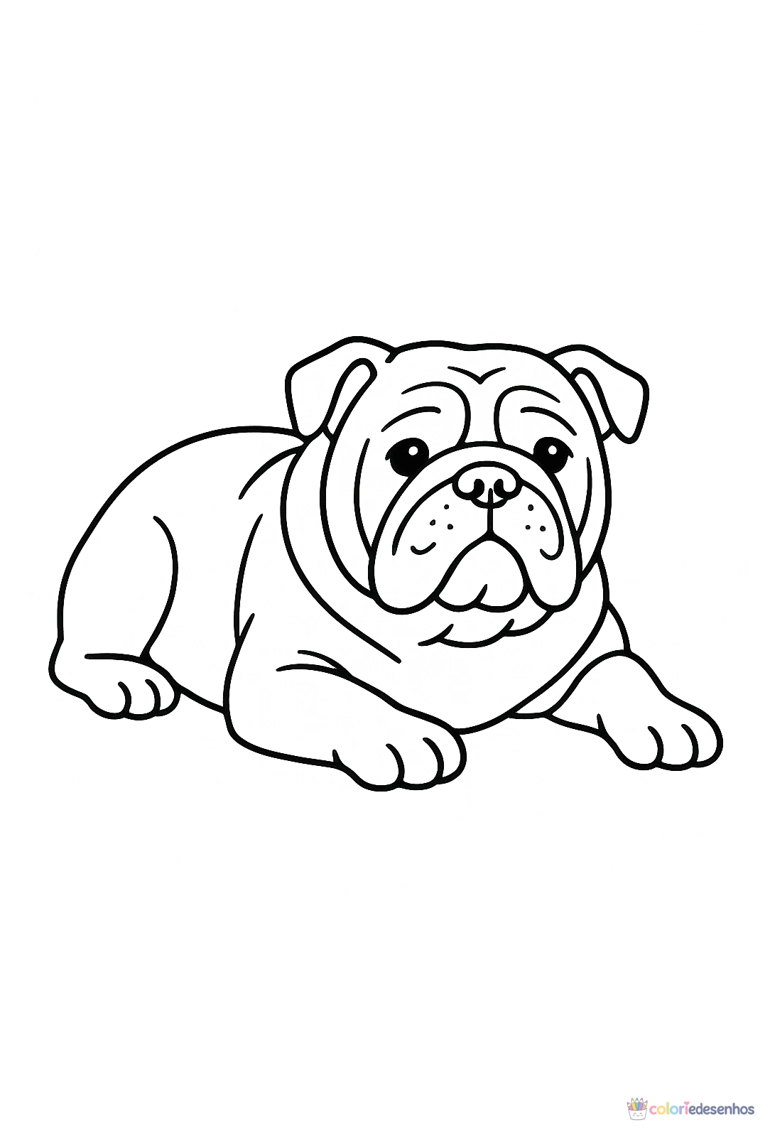 Cachorro para colorir