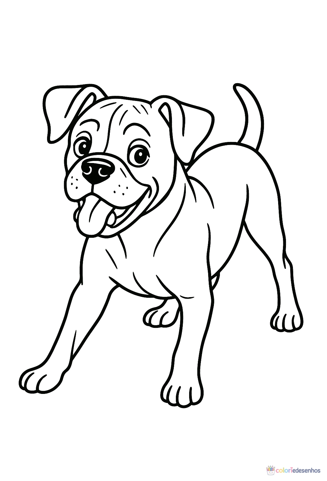 Cachorro para colorir
