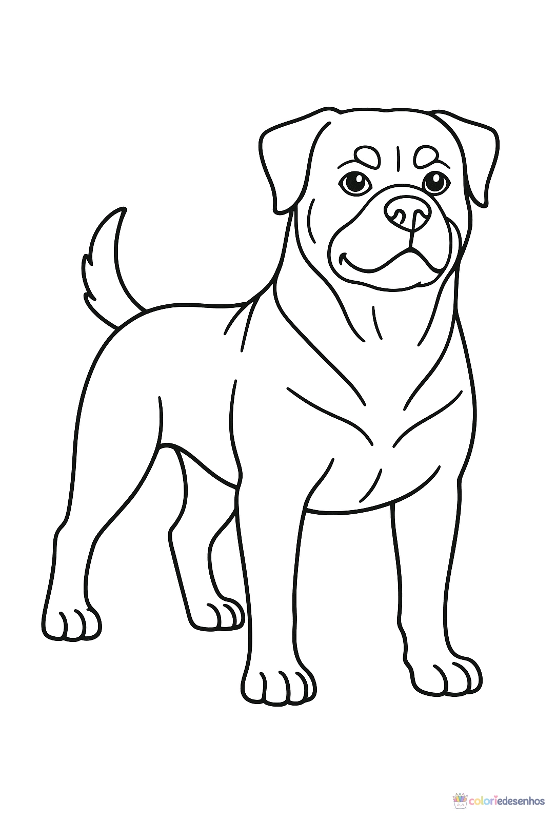 Cachorro para colorir