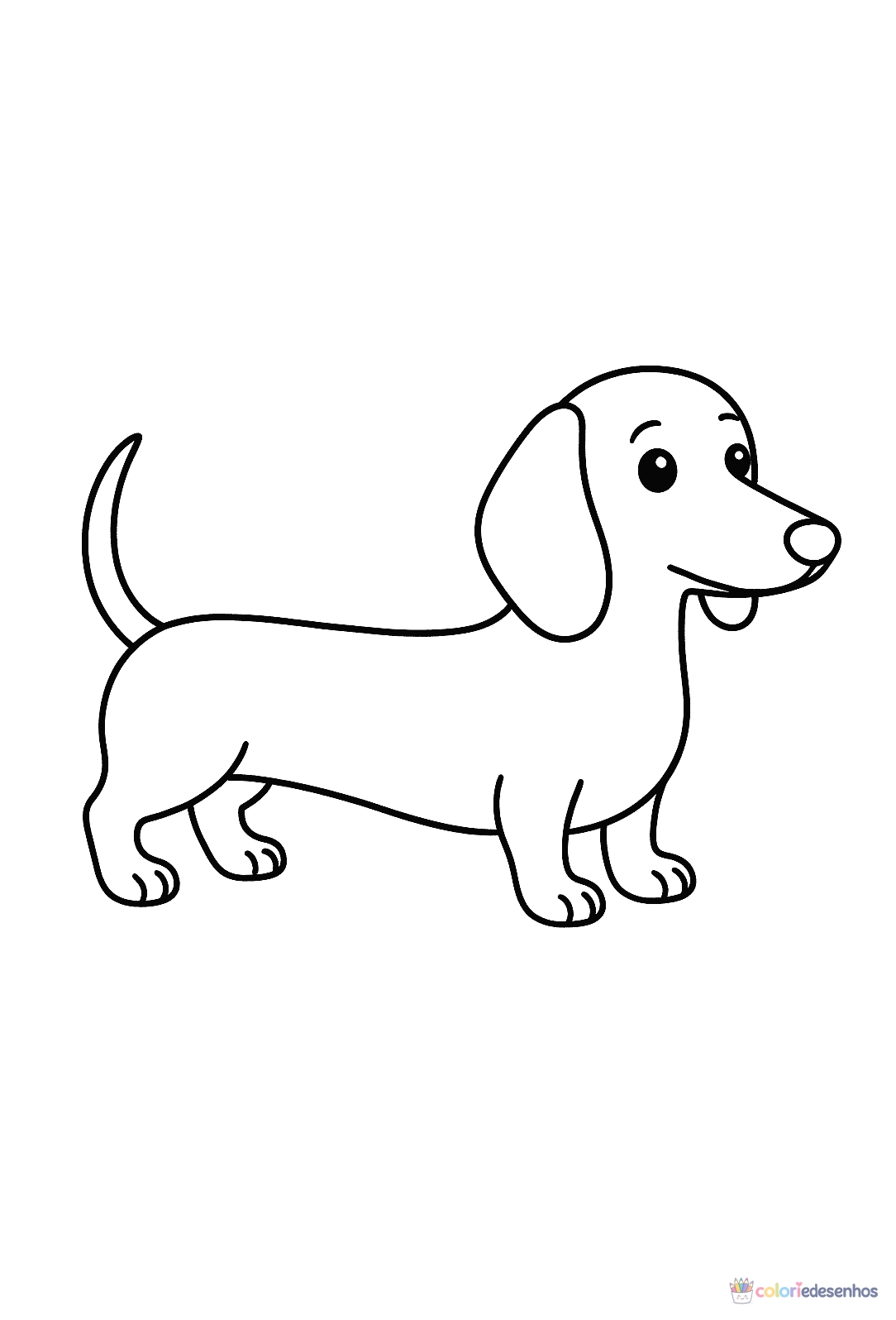 Cachorro para colorir