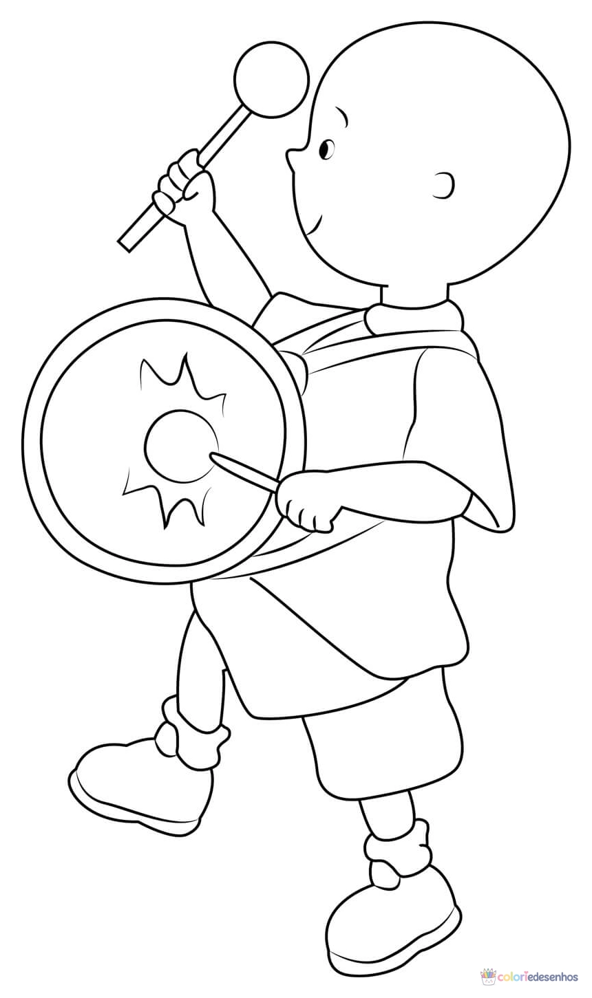 Caillou para imprimir e colorir para colorir