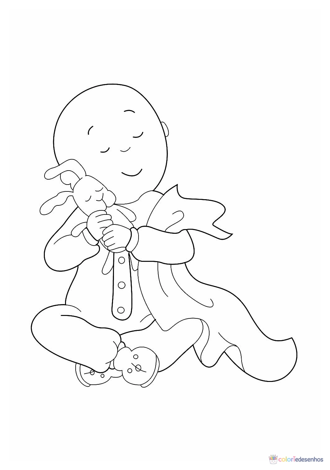 Caillou para imprimir e colorir para colorir